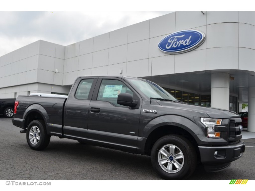 2015 F150 XL SuperCab - Magnetic Metallic / Medium Earth Gray photo #1