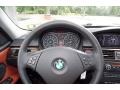 2009 BMW 3 Series Chestnut Brown Dakota Leather Interior Steering Wheel Photo