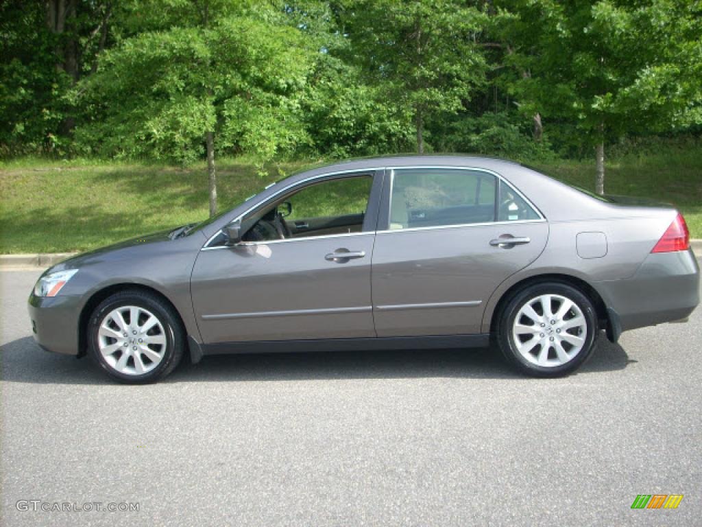 2007 Accord LX V6 Sedan - Carbon Bronze Pearl / Ivory photo #6