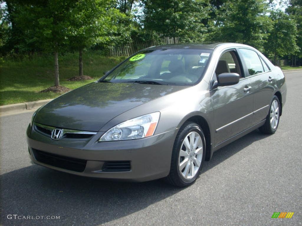 2007 Accord LX V6 Sedan - Carbon Bronze Pearl / Ivory photo #7