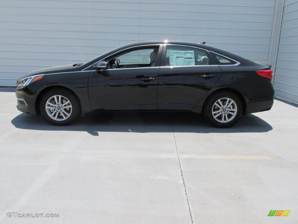 Phantom Black 2015 Hyundai Sonata Eco Exterior Photo #106259097