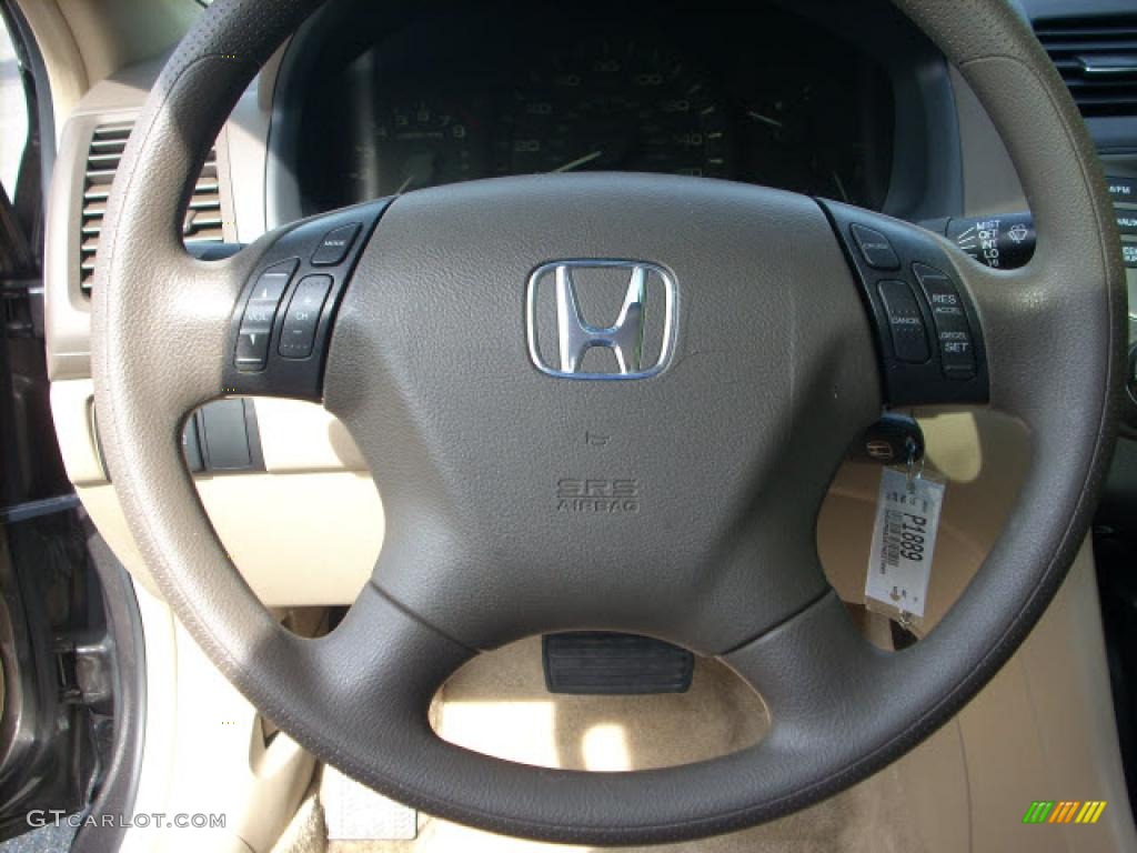 2007 Accord LX V6 Sedan - Carbon Bronze Pearl / Ivory photo #17