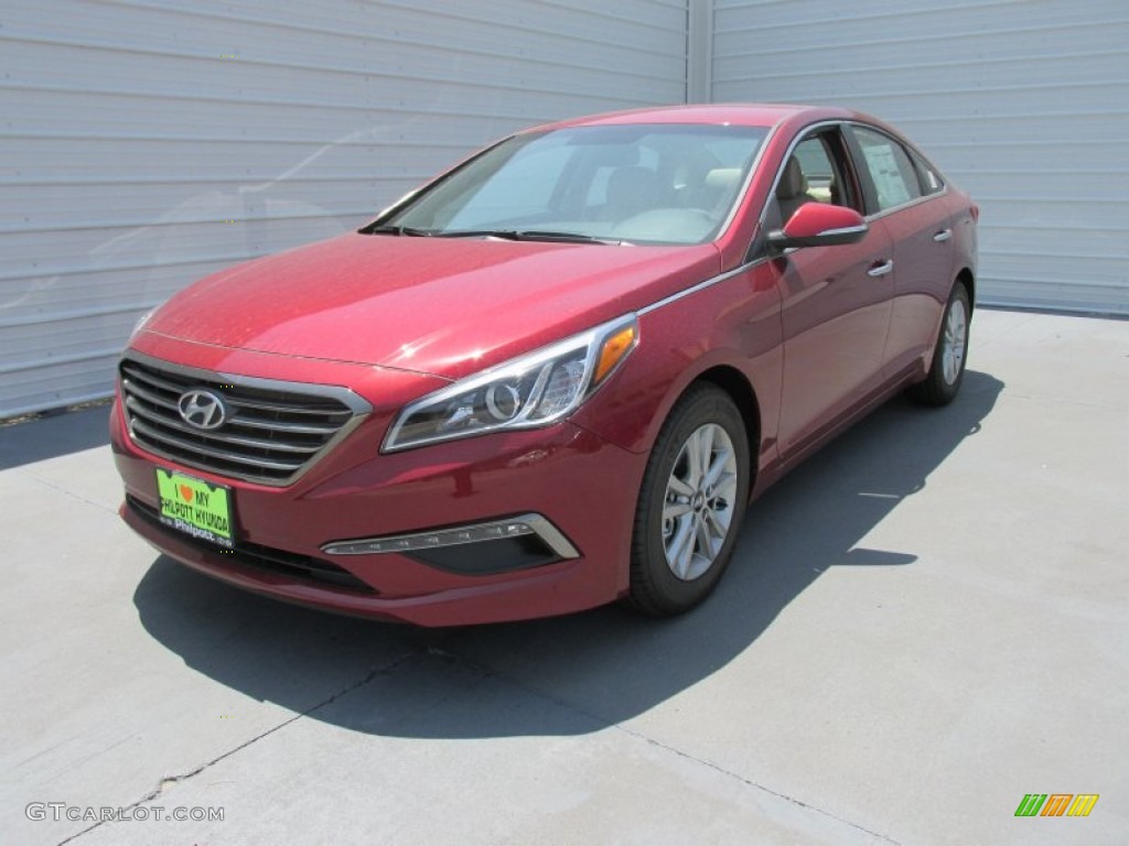 2015 Sonata Eco - Venetian Red / Beige photo #7