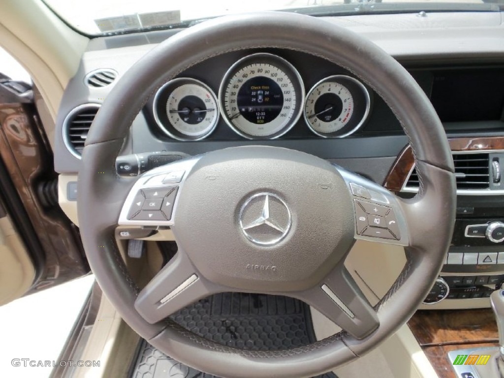 2013 C 300 4Matic Luxury - Dolomite Brown Metallic / Almond Beige photo #22