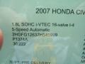 2007 Taffeta White Honda Civic LX Coupe  photo #21