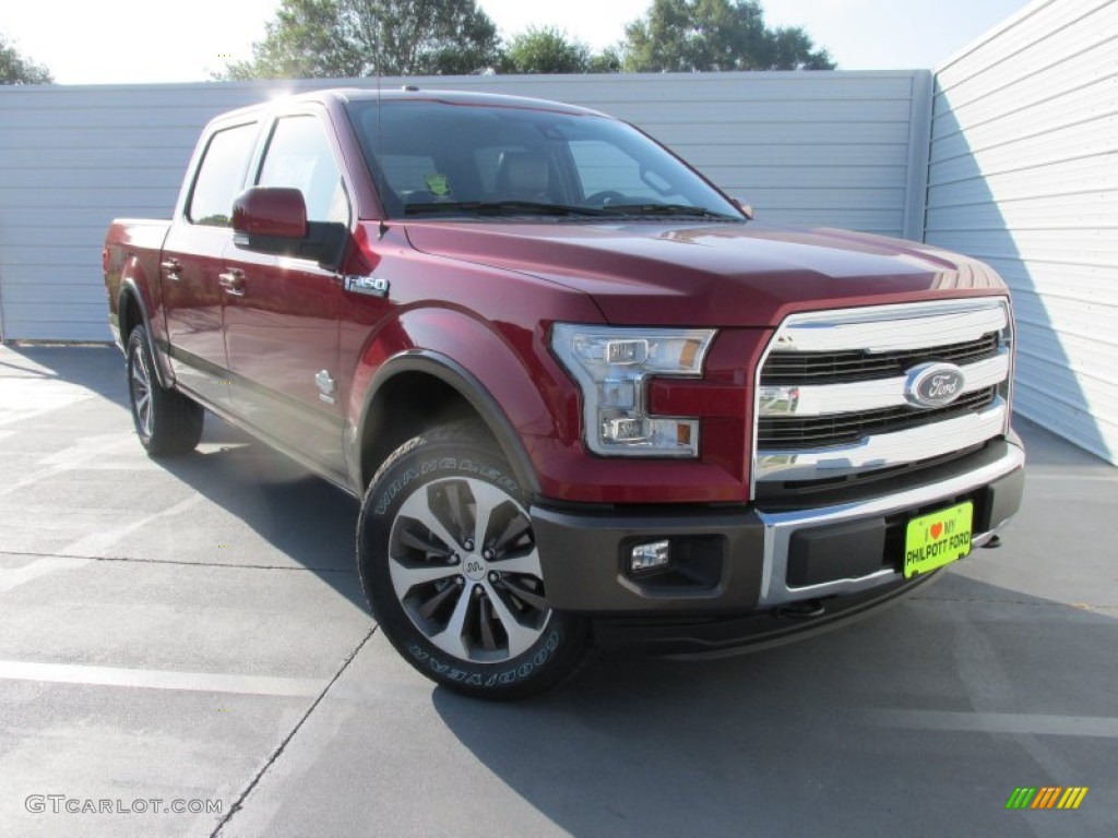 2015 F150 King Ranch SuperCrew 4x4 - Ruby Red Metallic / King Ranch Java/Mesa photo #1