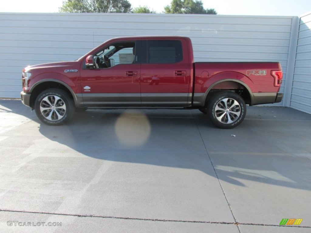 2015 F150 King Ranch SuperCrew 4x4 - Ruby Red Metallic / King Ranch Java/Mesa photo #6