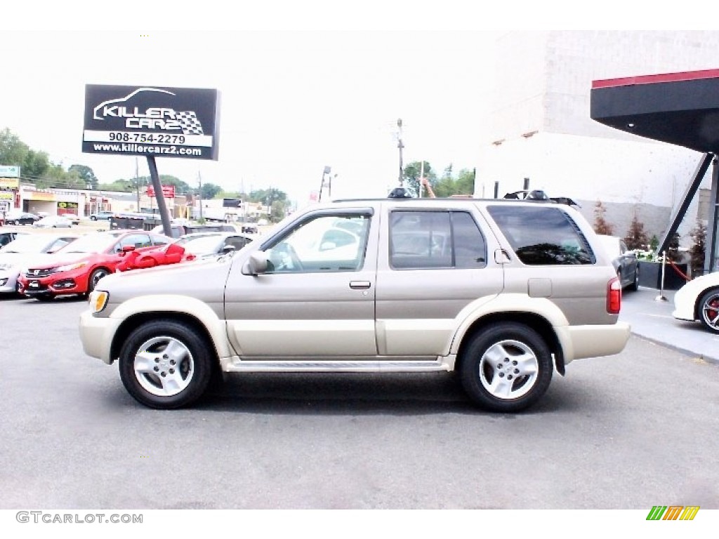 2002 QX4 4x4 - Golden Sand Metallic / Stone Beige photo #4