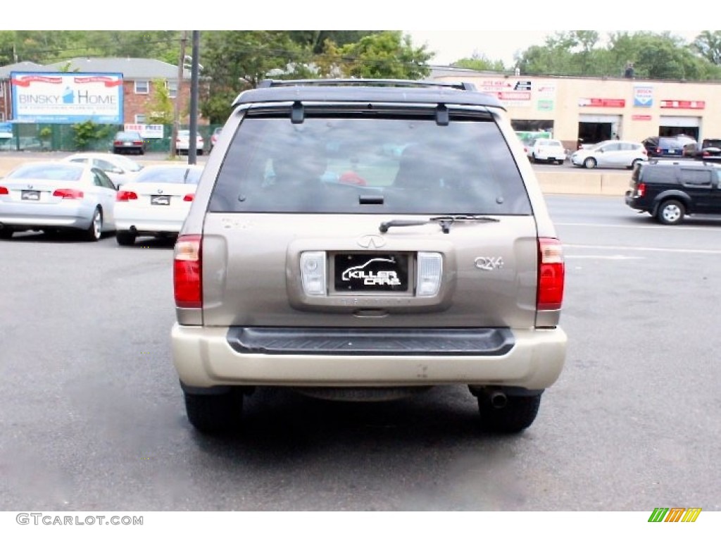 2002 QX4 4x4 - Golden Sand Metallic / Stone Beige photo #6