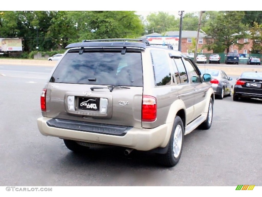 2002 QX4 4x4 - Golden Sand Metallic / Stone Beige photo #7