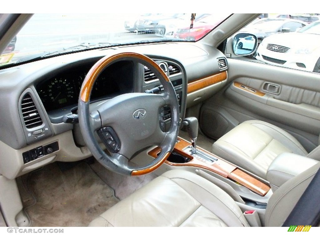 2002 QX4 4x4 - Golden Sand Metallic / Stone Beige photo #14