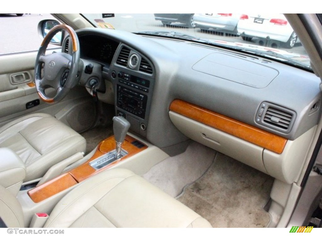 2002 QX4 4x4 - Golden Sand Metallic / Stone Beige photo #29