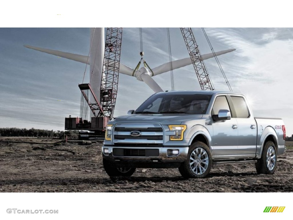 2015 F150 Lariat SuperCrew 4x4 - White Platinum Tricoat / Medium Light Camel photo #7