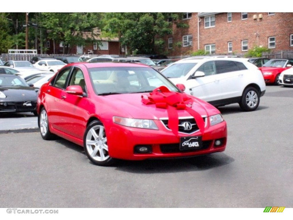 2005 TSX Sedan - Milano Red / Parchment photo #1