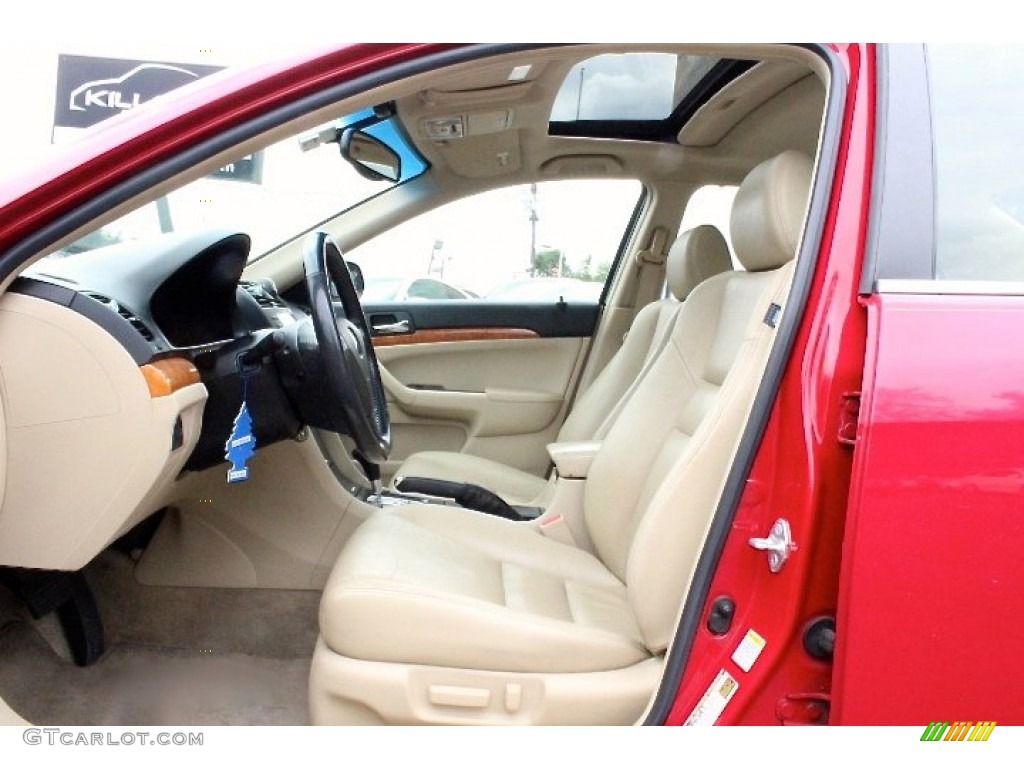 2005 TSX Sedan - Milano Red / Parchment photo #16