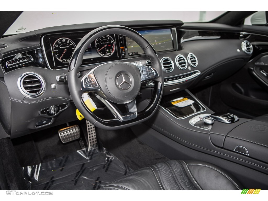 Black Interior 2015 Mercedes-Benz S 63 AMG 4Matic Coupe Photo #106267244