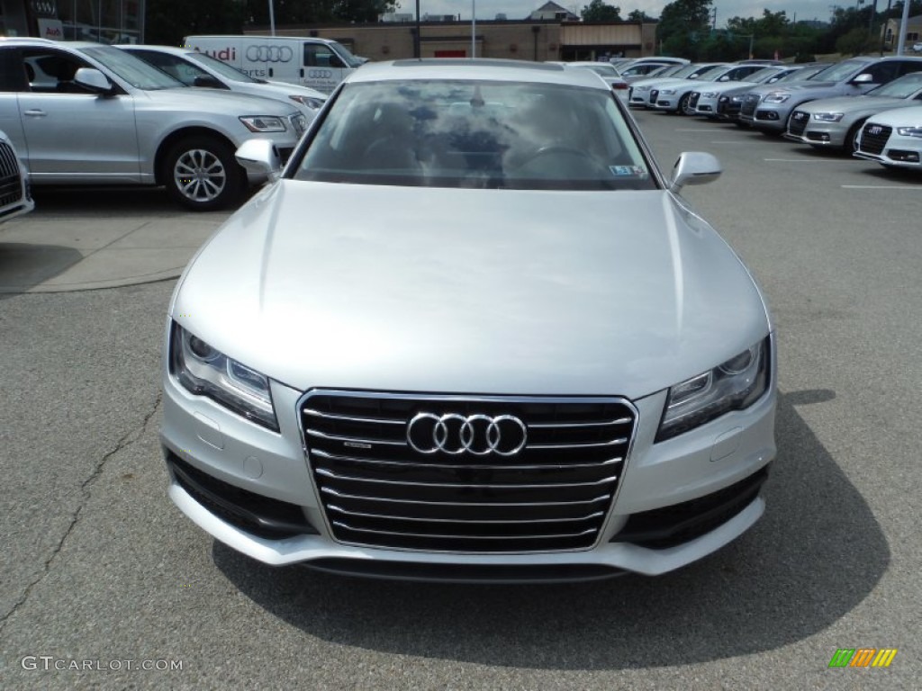 Ice Silver Metallic 2012 Audi A7 3.0T quattro Prestige Exterior Photo #106268703