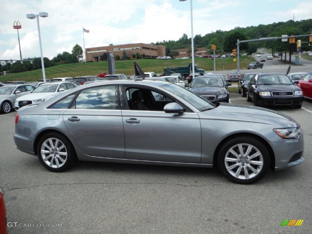 2014 A6 2.0T quattro Sedan - Quartz Gray Metallic / Nougat Brown photo #10