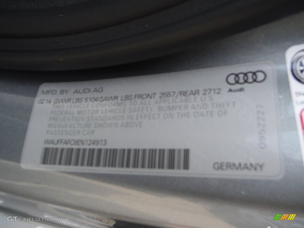 2014 A6 2.0T quattro Sedan - Quartz Gray Metallic / Nougat Brown photo #34