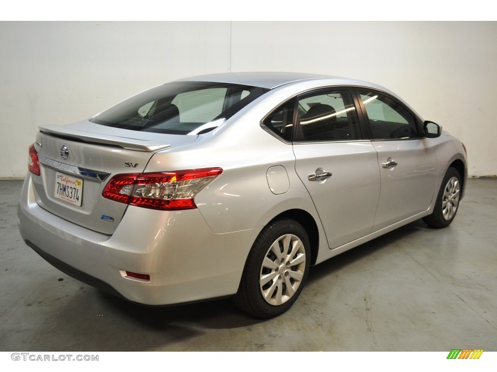 2014 Sentra SV - Brilliant Silver / Charcoal photo #5