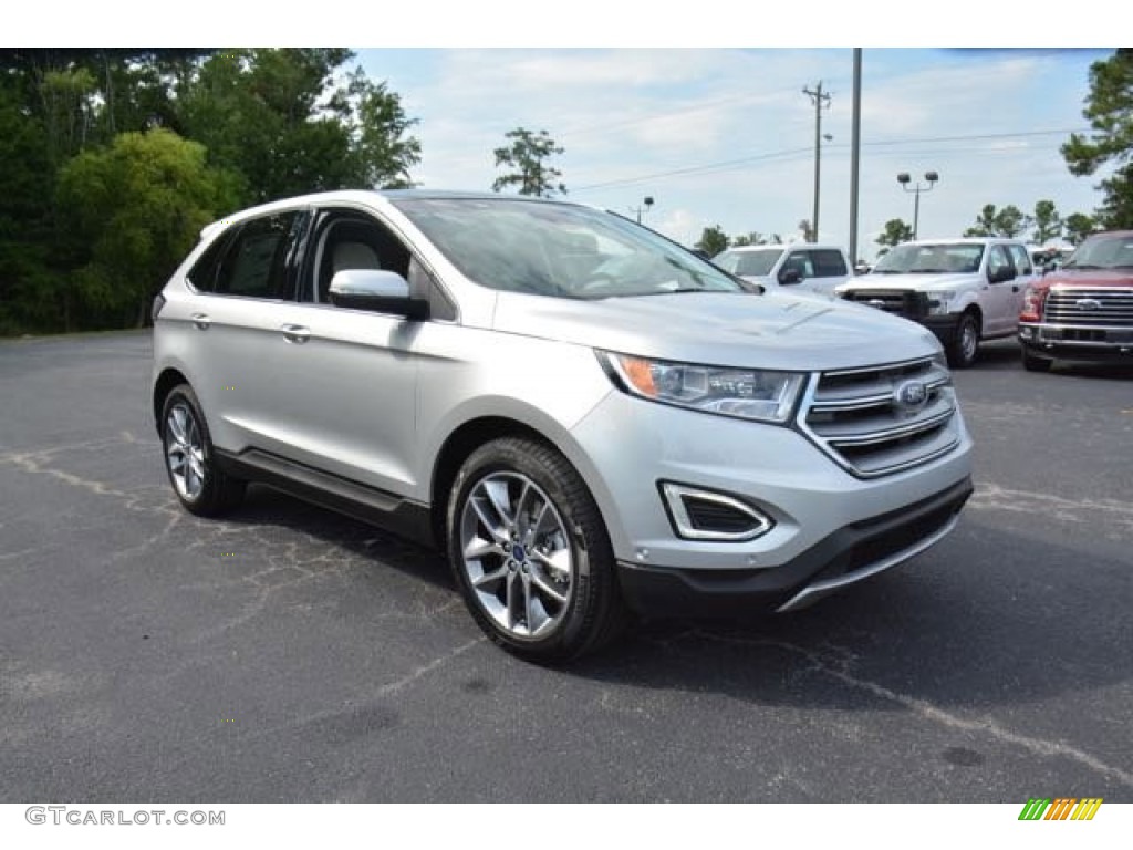 Ingot Silver Metallic 2015 Ford Edge Titanium AWD Exterior Photo #106280039