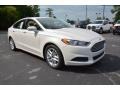 2016 White Platinum Tri-Coat Metallic Ford Fusion SE  photo #3