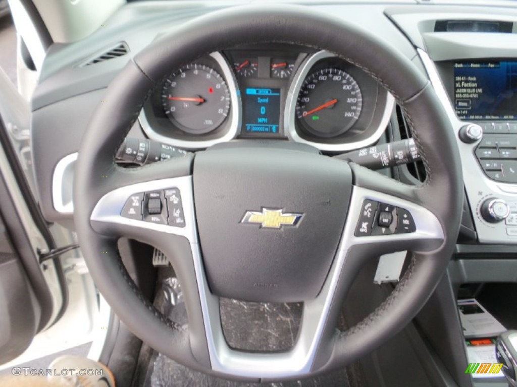 2015 Chevrolet Equinox LTZ AWD Jet Black Steering Wheel Photo #106281806