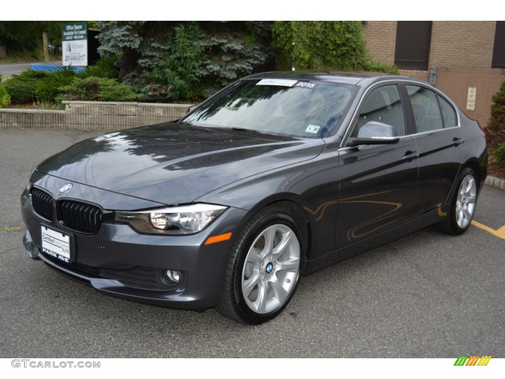 2015 3 Series 320i xDrive Sedan - Mineral Grey Metallic / Black photo #6