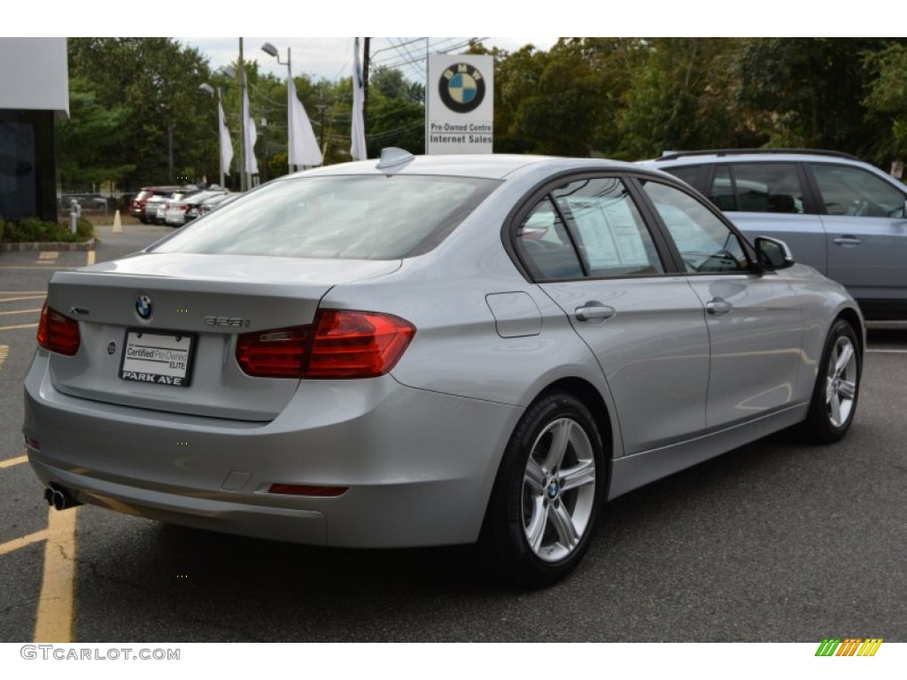 2015 3 Series 328i xDrive Sedan - Glacier Silver Metallic / Black photo #3