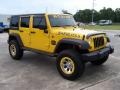 2009 Detonator Yellow Jeep Wrangler Unlimited X 4x4  photo #7