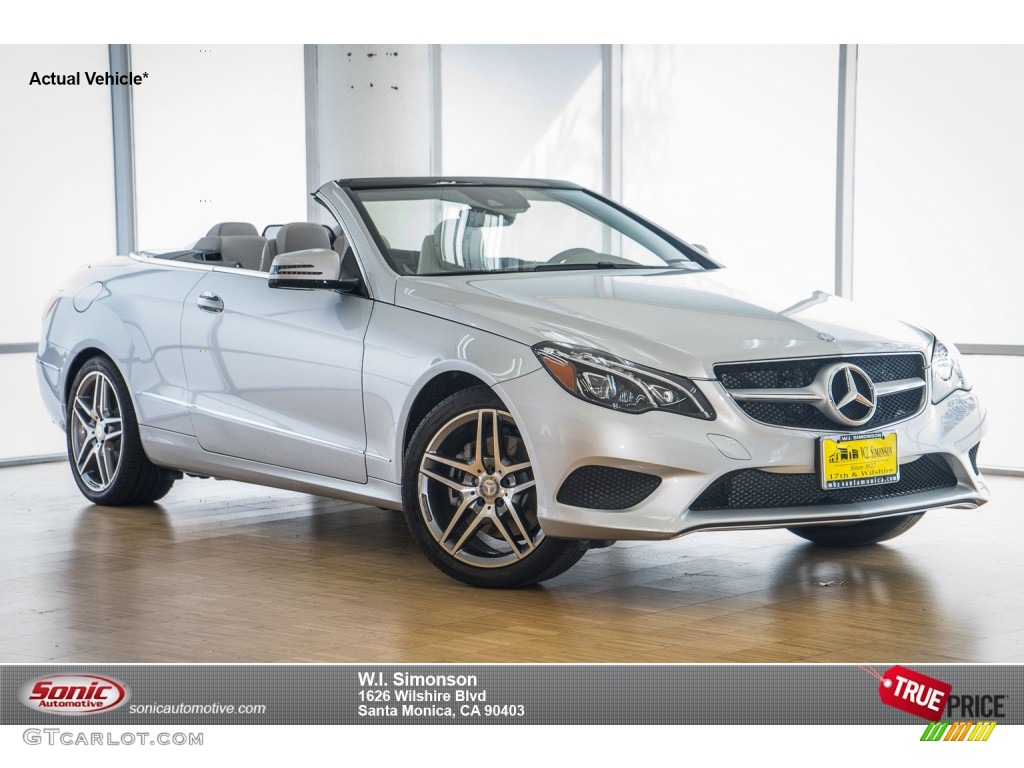2016 E 400 Cabriolet - Iridium Silver Metallic / Crystal Grey/Black photo #1