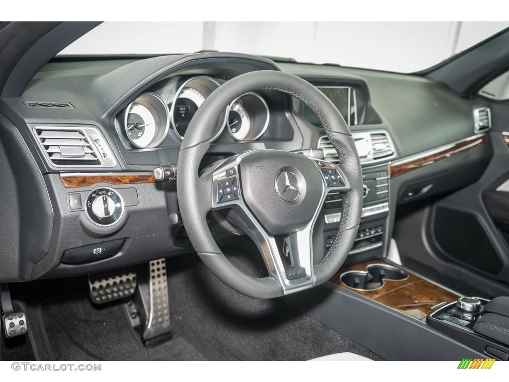 2016 Mercedes-Benz E 400 Cabriolet Crystal Grey/Black Dashboard Photo #106287125