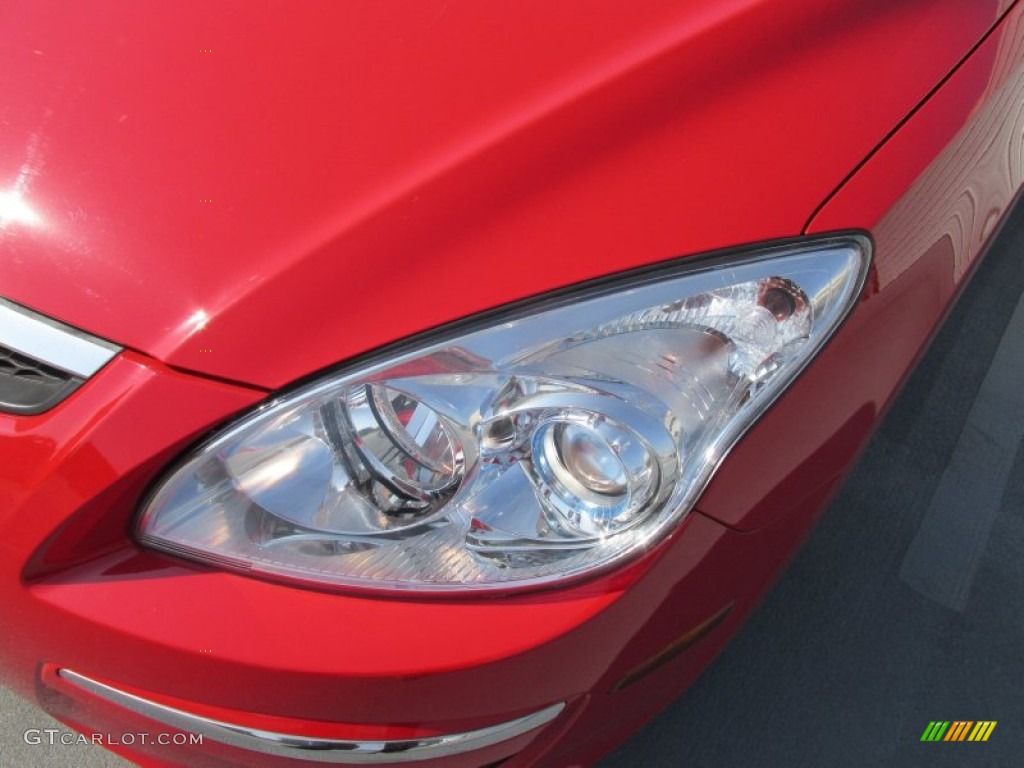 2012 Elantra GLS Touring - Chilipepper Red / Beige photo #6