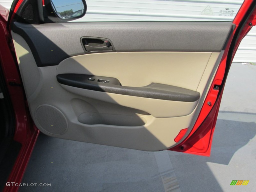 2012 Elantra GLS Touring - Chilipepper Red / Beige photo #23