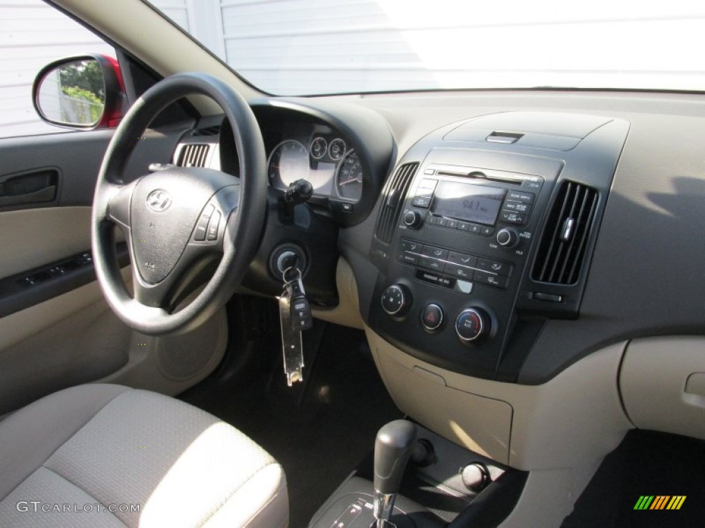 2012 Elantra GLS Touring - Chilipepper Red / Beige photo #24
