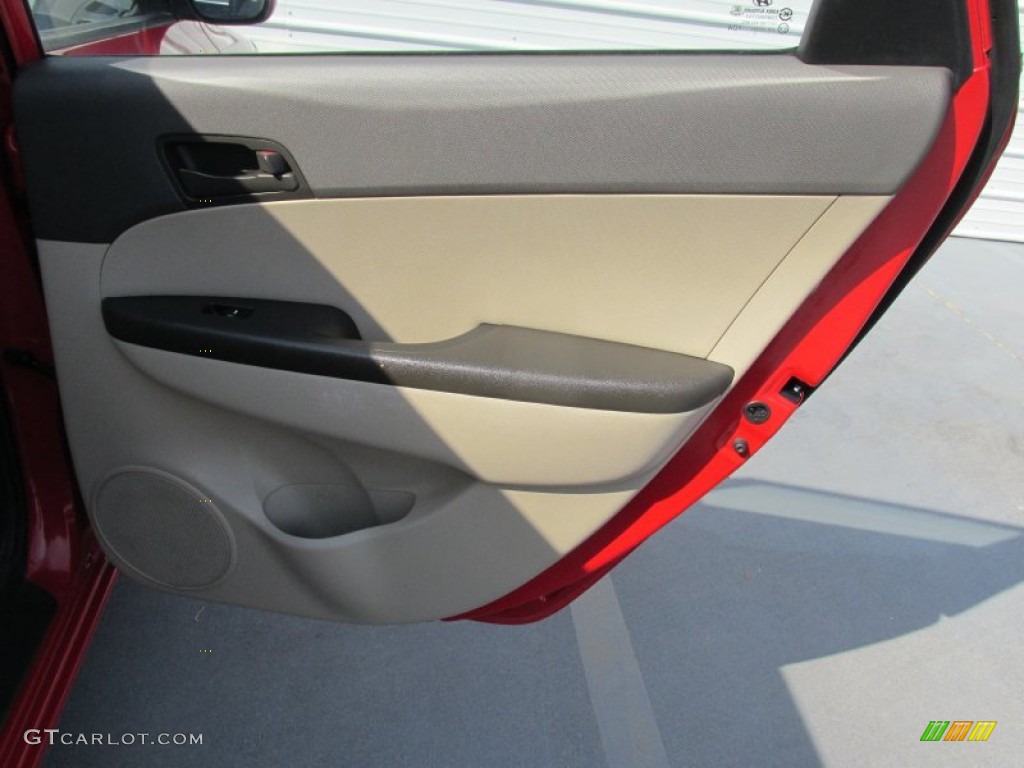 2012 Elantra GLS Touring - Chilipepper Red / Beige photo #26