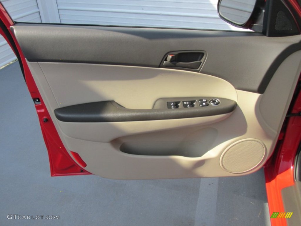 2012 Elantra GLS Touring - Chilipepper Red / Beige photo #30