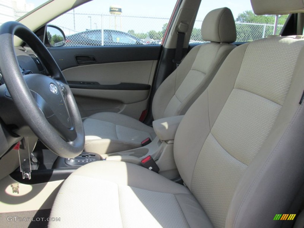 2012 Elantra GLS Touring - Chilipepper Red / Beige photo #32