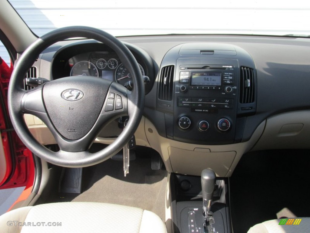 2012 Elantra GLS Touring - Chilipepper Red / Beige photo #34