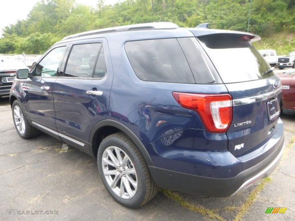 2016 Explorer Limited 4WD - Blue Jeans Metallic / Medium Light Camel photo #5