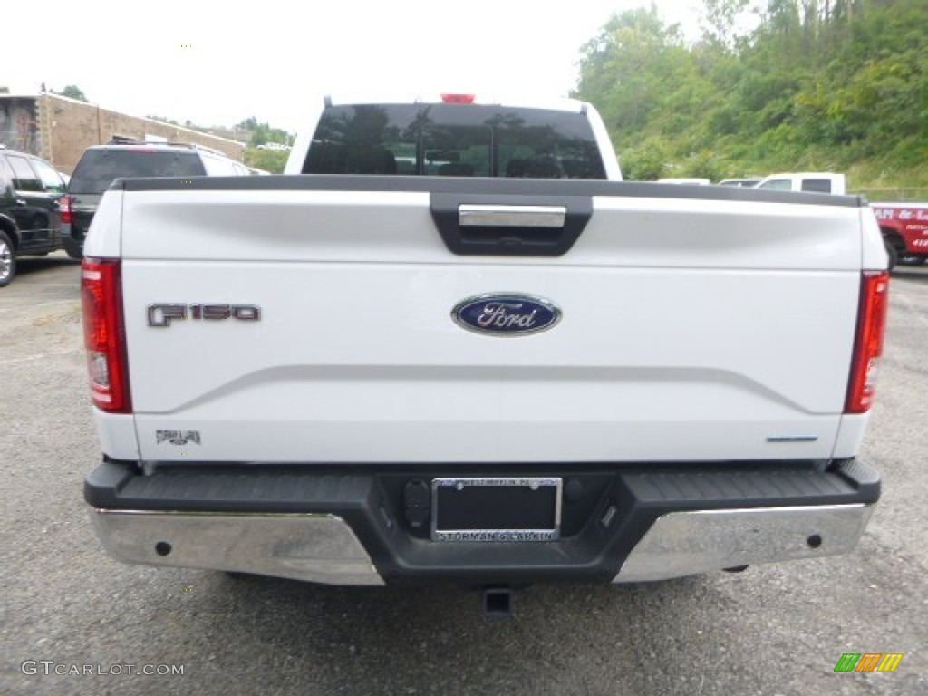 2015 F150 XLT SuperCab 4x4 - Oxford White / Medium Light Camel photo #5