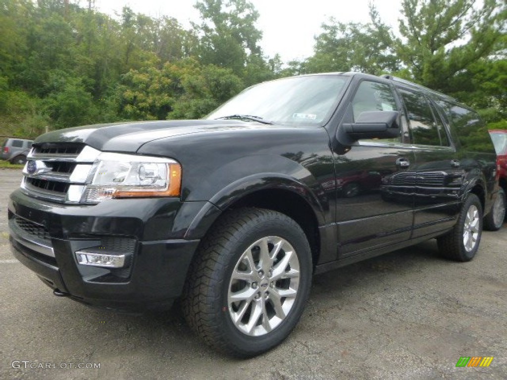 2015 Expedition EL Limited 4x4 - Tuxedo Black Metallic / Dune photo #7