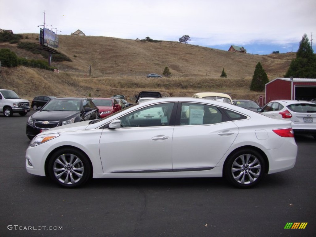 2014 Azera Sedan - Diamond White Pearl / Camel photo #4