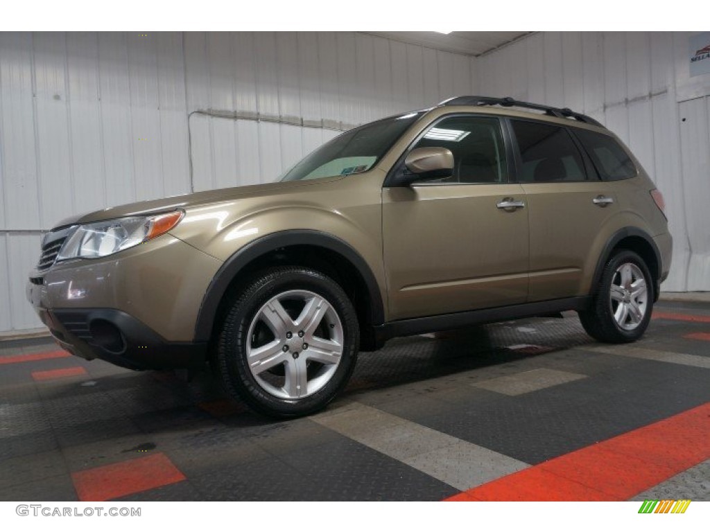 2009 Forester 2.5 X Premium - Topaz Gold Metallic / Black photo #2