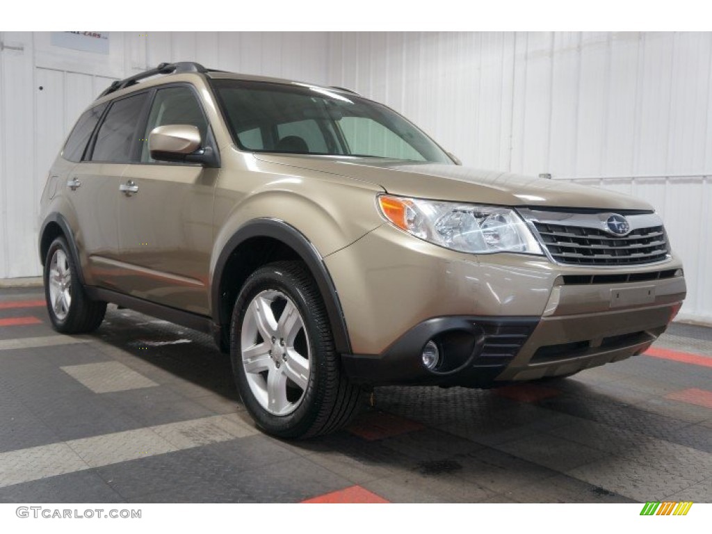 2009 Forester 2.5 X Premium - Topaz Gold Metallic / Black photo #5