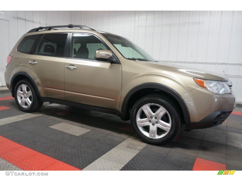 2009 Forester 2.5 X Premium - Topaz Gold Metallic / Black photo #6