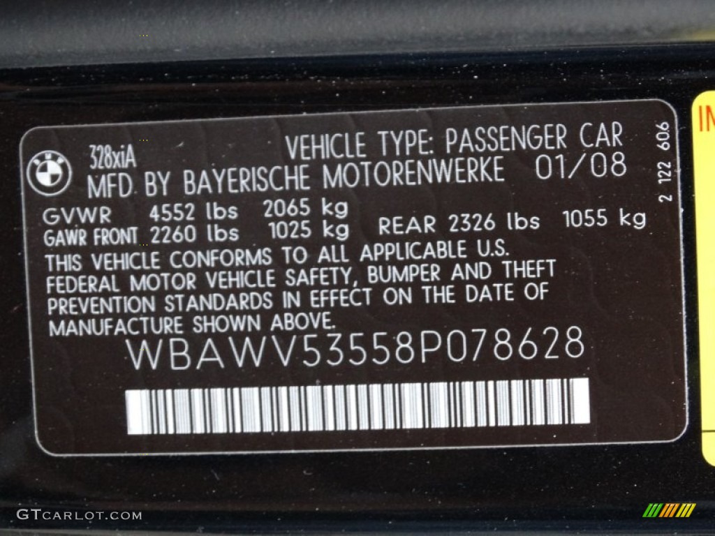 2008 3 Series 328xi Coupe - Jet Black / Saddle Brown/Black photo #27