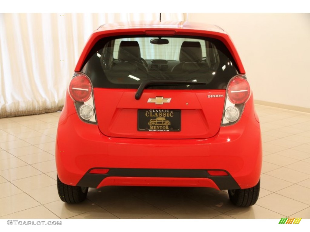 2013 Spark LS - Salsa (Red) / Silver/Silver photo #14