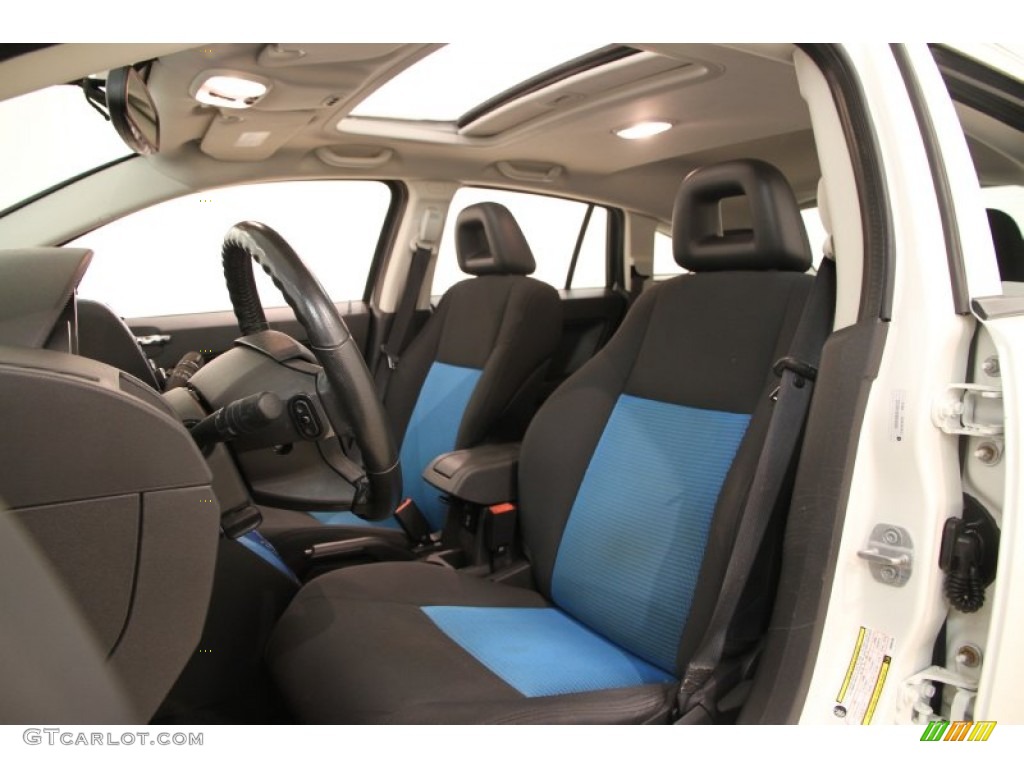 2008 Caliber SXT - Stone White / Dark Slate Gray/Blue photo #5