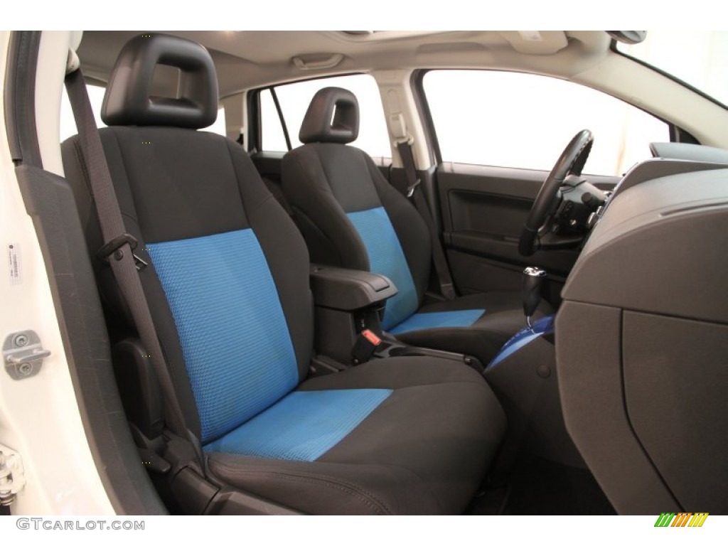 2008 Caliber SXT - Stone White / Dark Slate Gray/Blue photo #12